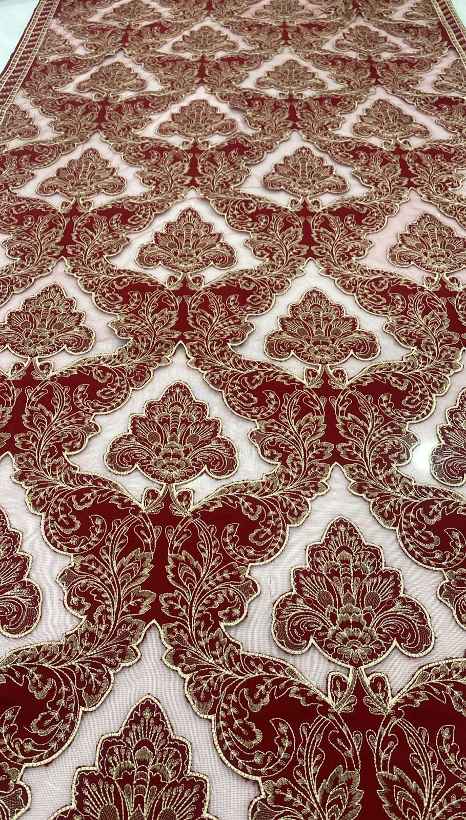 Mehroon Unstitched Luxury Dhanak Heavy Embroidered 3pc SS-7003
