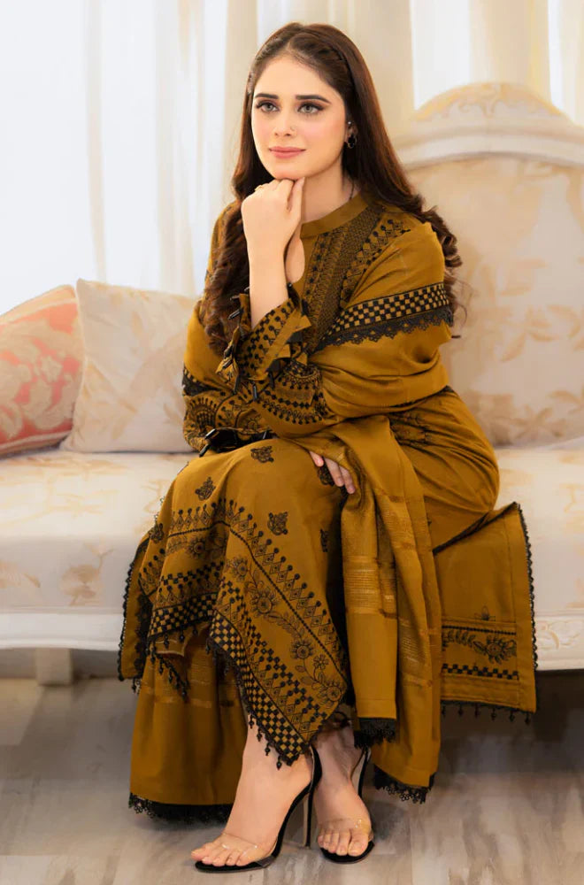 Winter 3PC Lawn Embroidered Suit - LIBASS