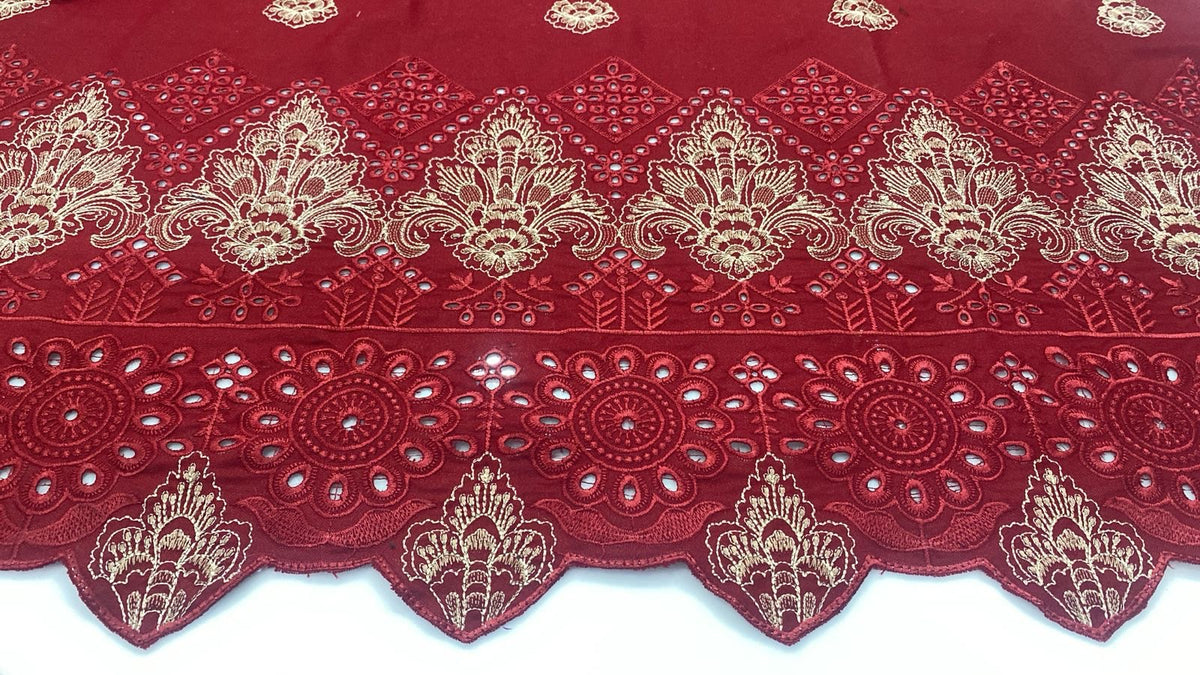 Mehroon Unstitched Luxury Dhanak Heavy Embroidered 3pc SS-7003